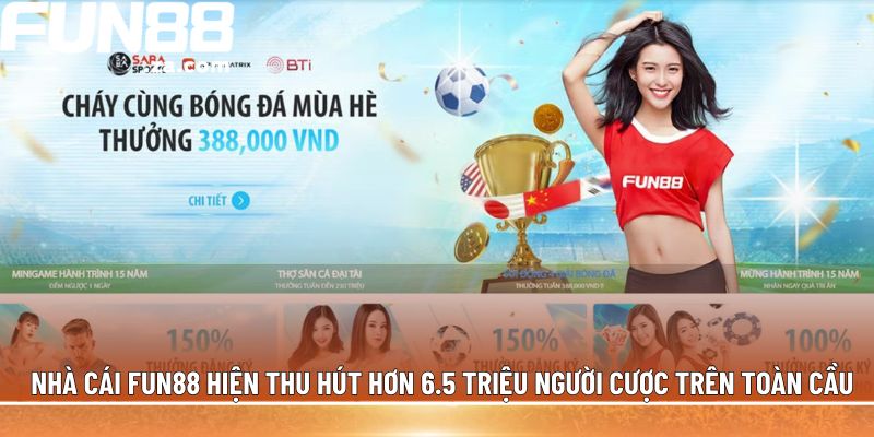 Trang chủ 66 Nhà cái Fun88 thu hút nhiều người chơi nhờ tỷ lệ trả thưởng game cao